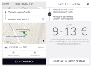 precios uber valencia
