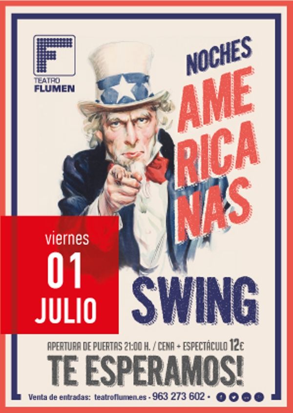 Música para las noches de verano en el Teatro Flumen 9 banner-espectaculo-noches-americanas-01-julio