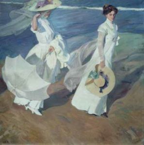 paseo a las orillas del mar sorolla
