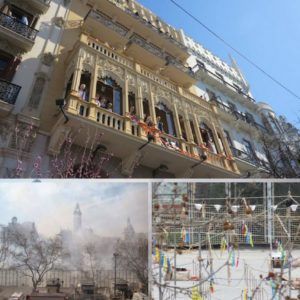 balcon vip fallas ayuntamiento mascleta crema