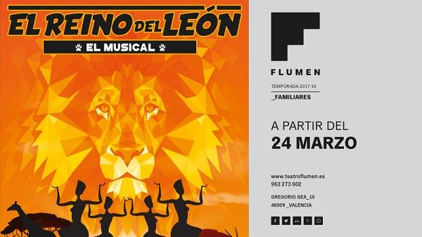 El Rey León en el Teatro Flumen valencia