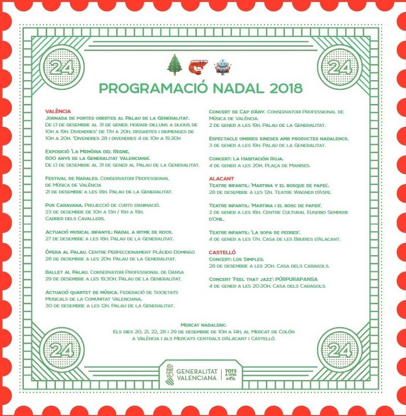 Navidad en el Palau de la Generalitat valencia