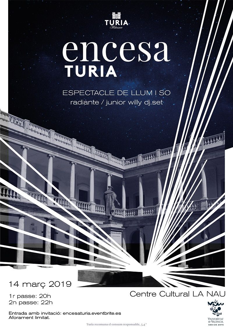 Gran espectáculo de luces y sonido en La Nau valencia