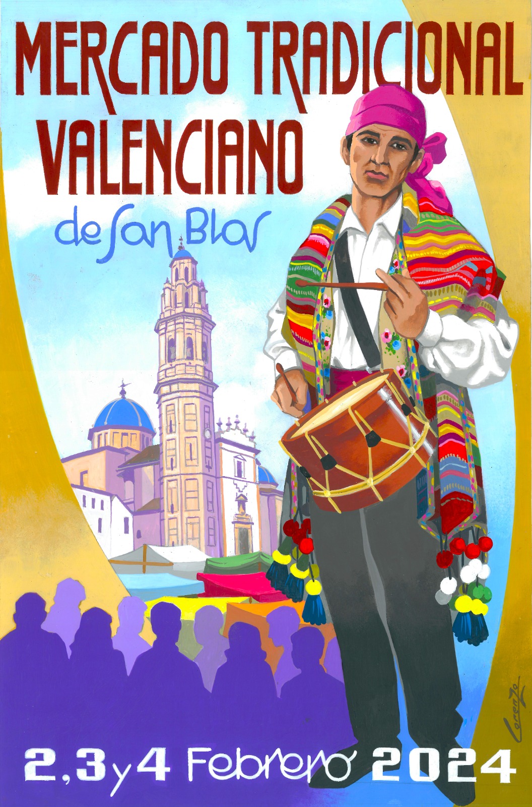 Mercado tradicional de San Blas en el barrio de Ruzafa valencia