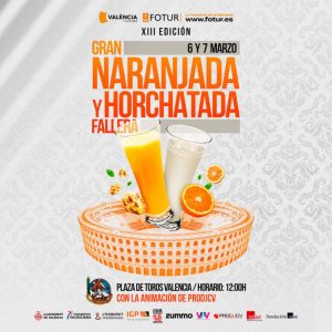 Gran naranjada y horchatada fallera antes de la mascletà valencia